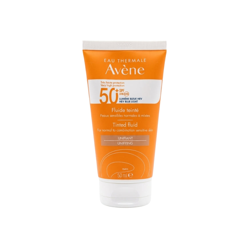 Fotoprotector con color Avène Solar Fluido SPF 50+ 50 ml