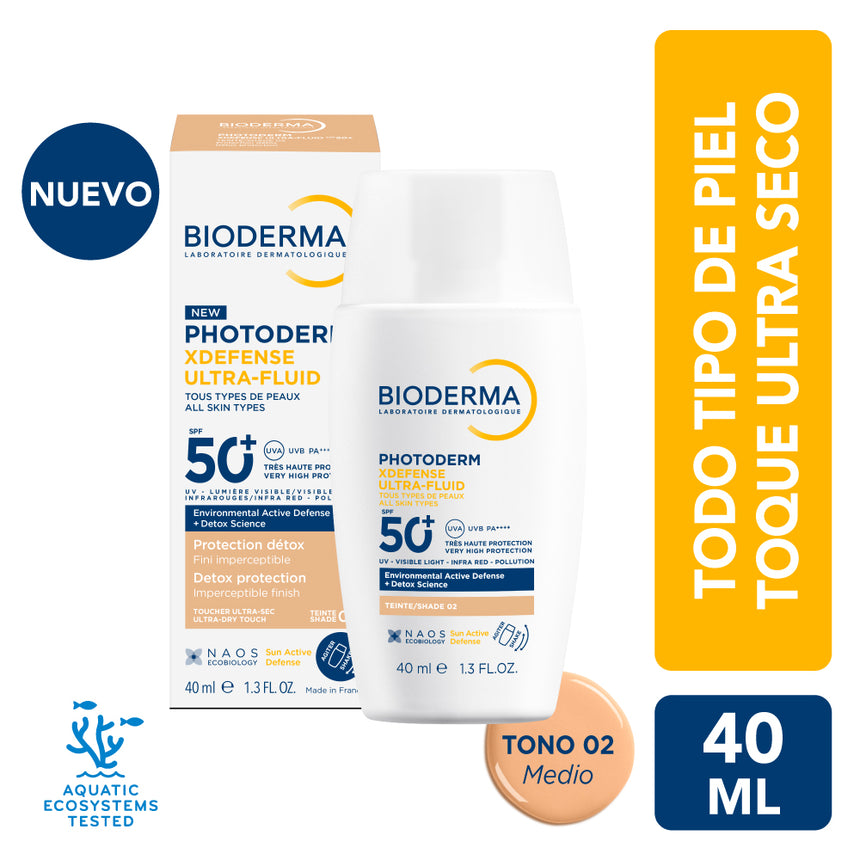 Fotoprotector Tono 02 Bioderma Xdefense Color SPF 50+ 40 ml