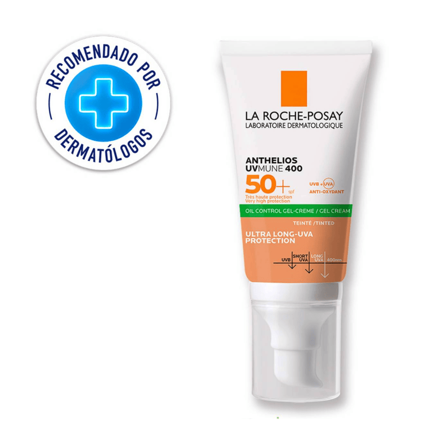 Fotoprotector con color La Roche Posay Anthelios Toque Seco SPF50+ 50 ml