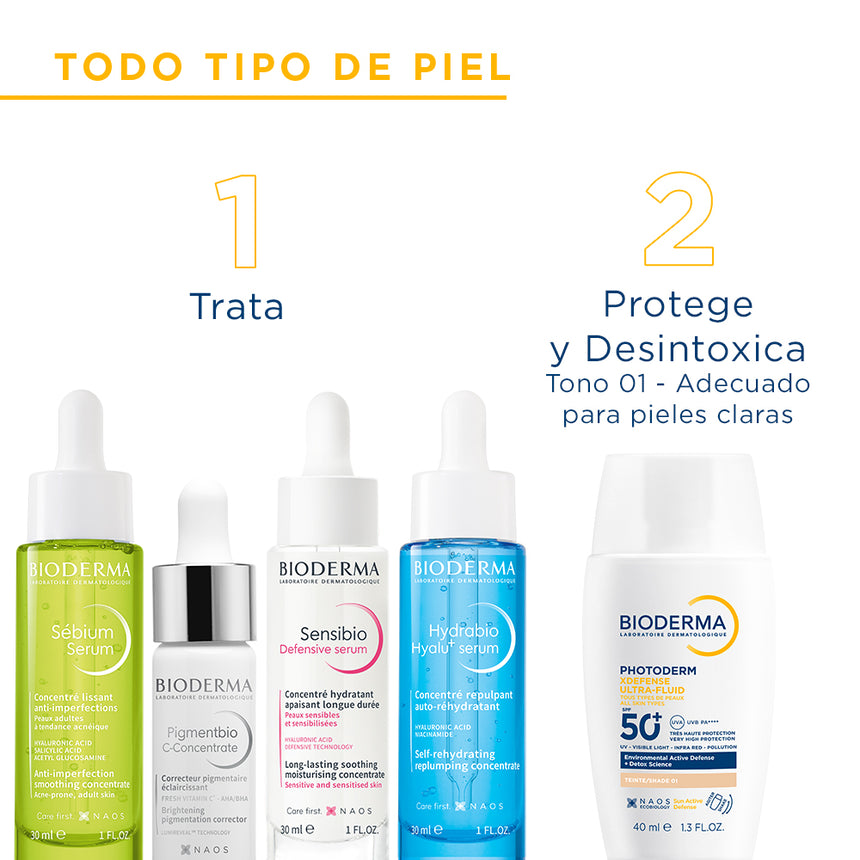 Bioderma Xdenfense Ultrafluid SPF50+ Color 40 ml.