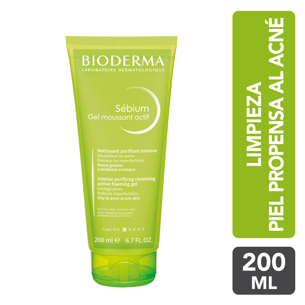 Bioderma Sébium Gel Moussant Actif 200 ml.