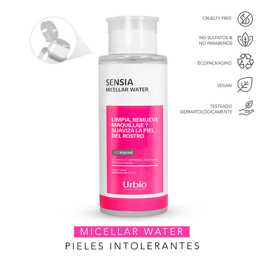 Agua Micelar Sensia Limpia Remueve Maquillaje 300 ml