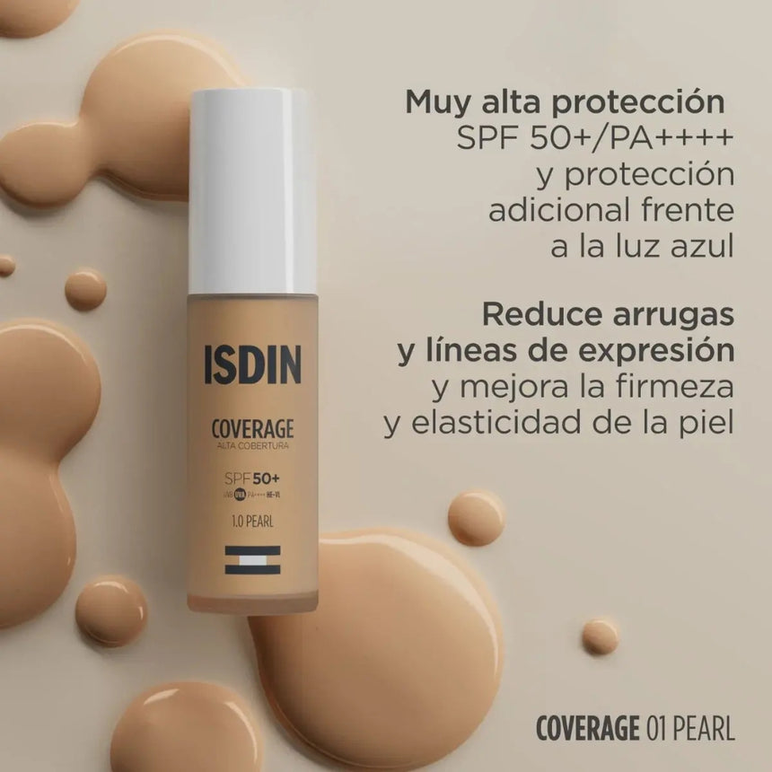 Base de maquillaje ISDIN Coverage SPF 50+ Pearl 30 g