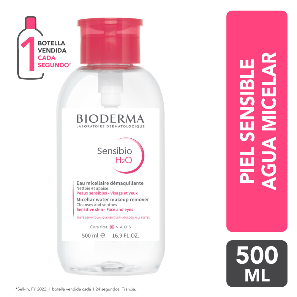 Bioderma Sensibio H2O Pump Ultra Práctico 500 ml.