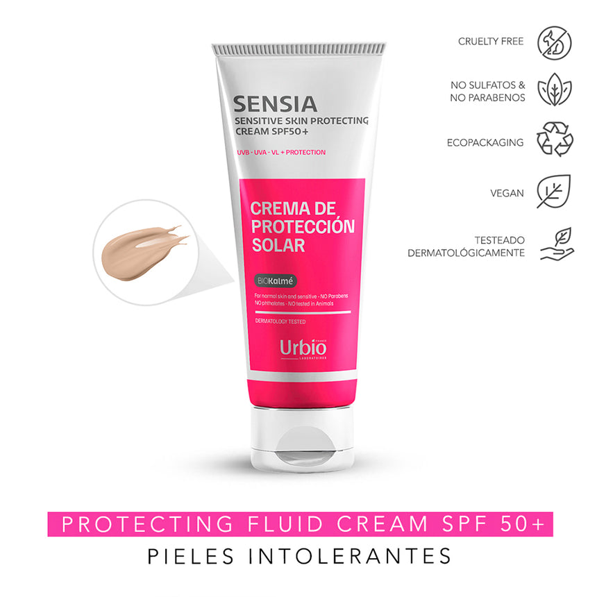 Fotoprotector Sensia Sensitive Skin Protecting Cream SPF50+ con Color 40 ml