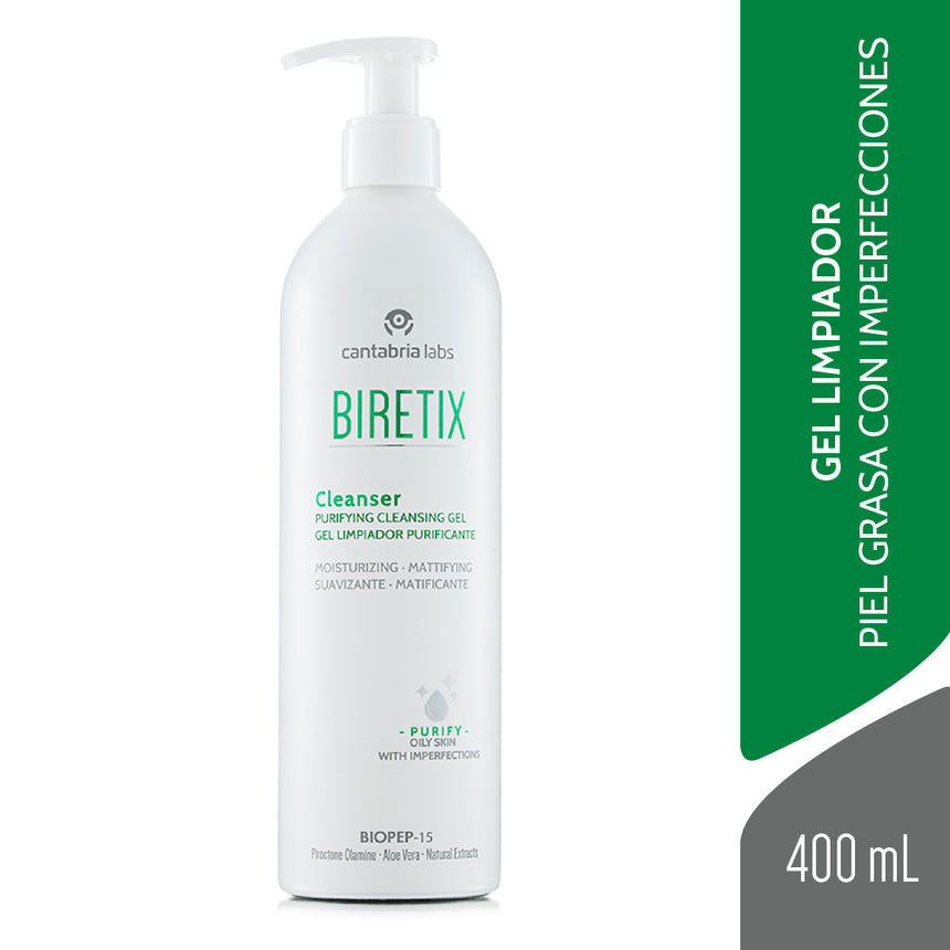 Gel Limpiador Biretix Cleanser Piel Mixta Grasa 400 ml