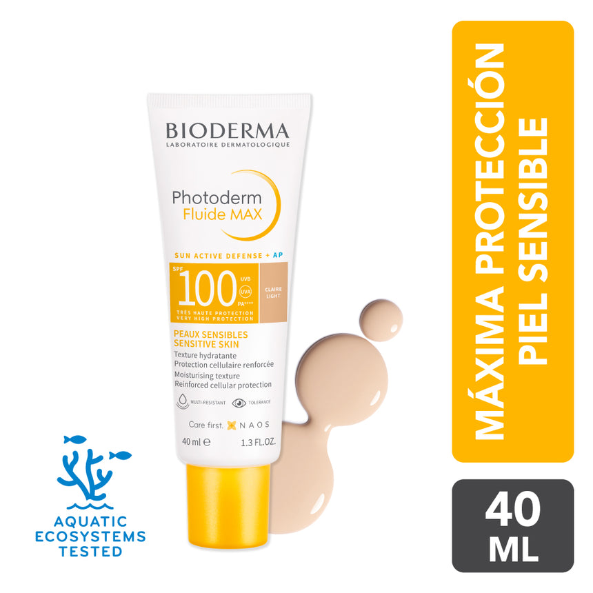 Fotoprotector Tono Light Bioderma Photoderm Max Fluide SPF 100 40 ml