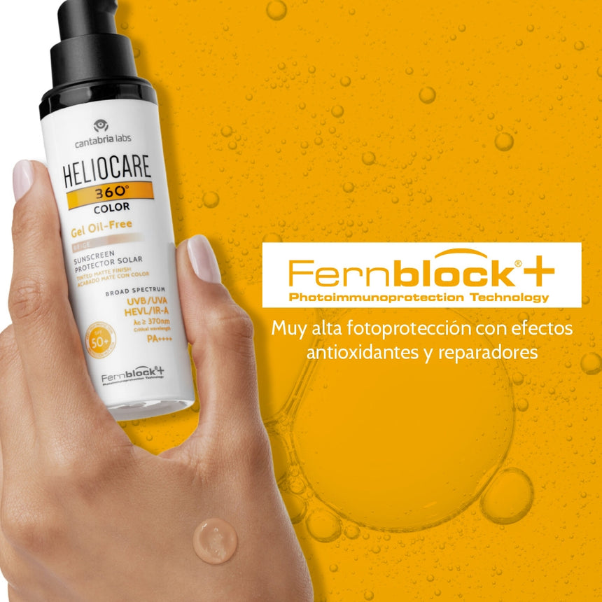 Fotoprotector Heliocare 360 Gel Oil Free Beige 50 ml