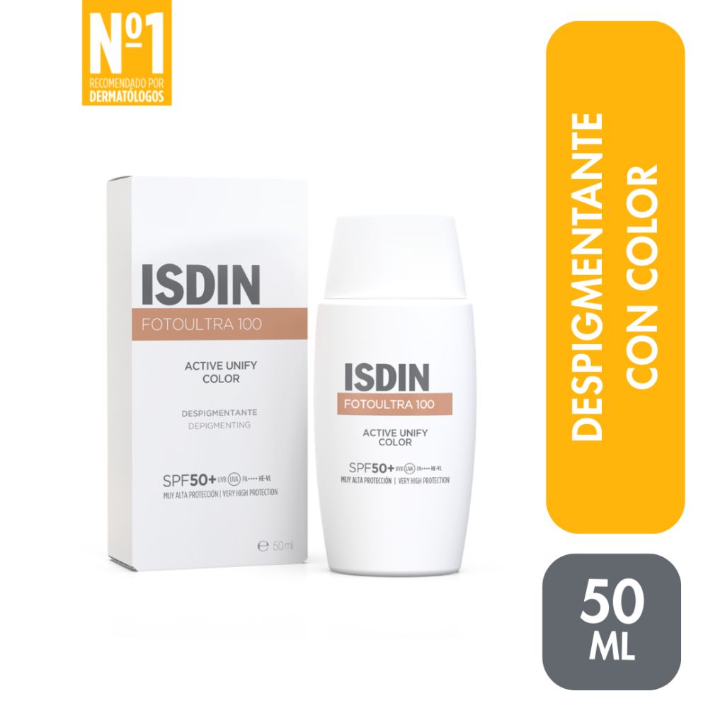 Fotoprotector con color Isdin FotoUltra Active Unify 50 ml
