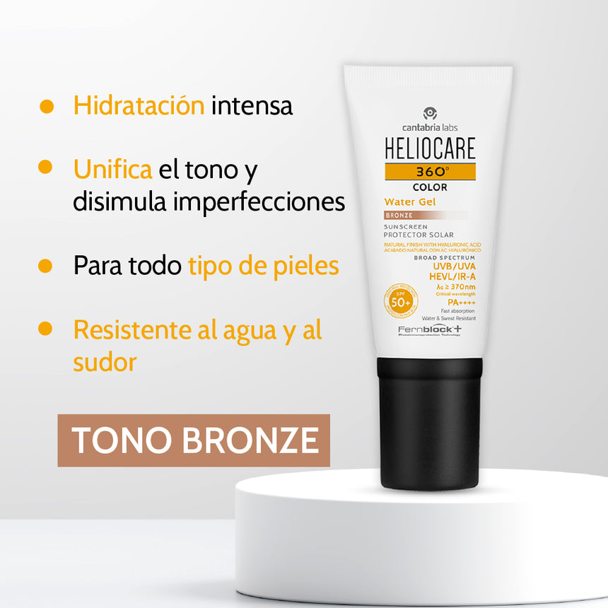 Fotoprotector HELIOCARE 360º Color Water Gel Bronze SPF 50+ 50 ml.