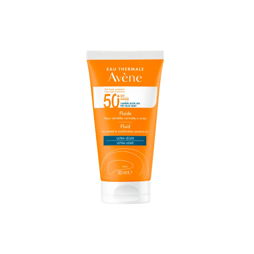 Fotoprotector Avène Solar Fluido SPF 50+ 50 ml