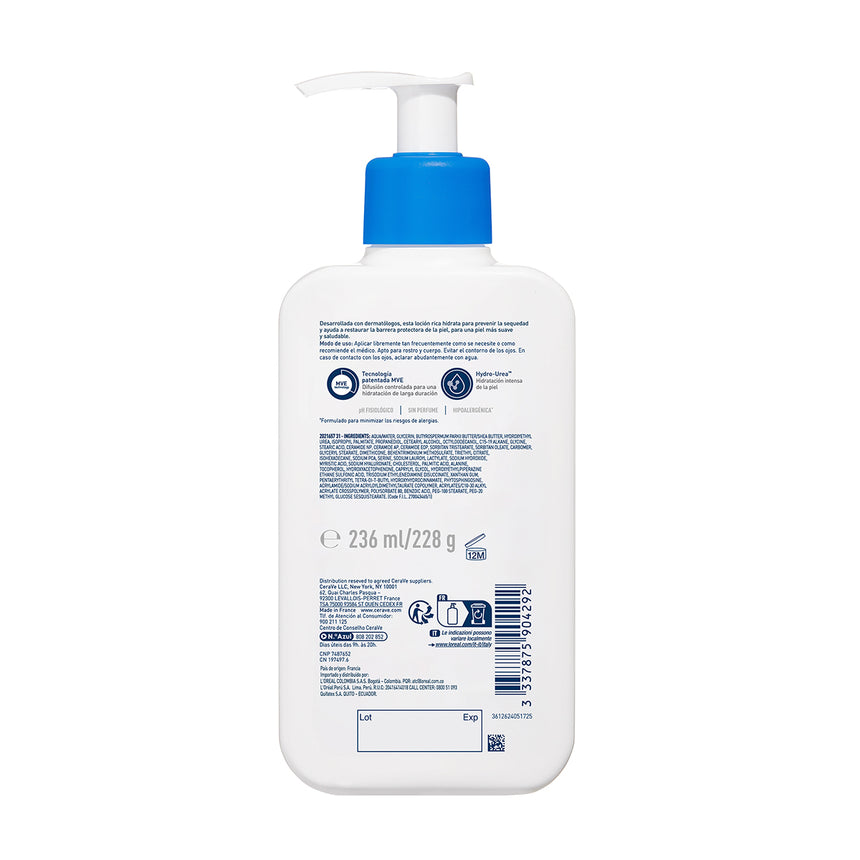Cerave Loción Hidratante Intensiva 236 ml.