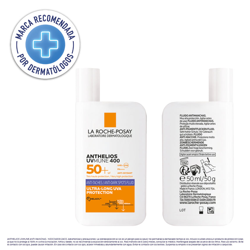 La Roche Posay Anthelios UV MUNE 400 Antimanchas SPF50+ 50 ml.