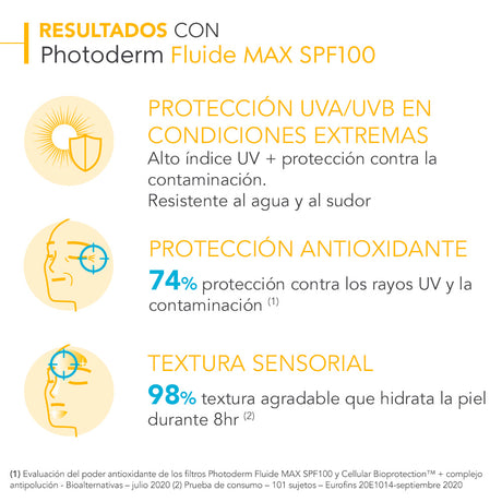 Fotoprotector Tono Light Bioderma Photoderm Max Fluide SPF 100 40 ml