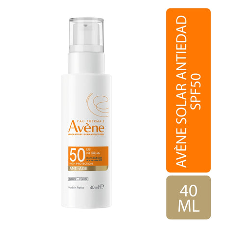 Fotoprotector Avène High Fluido Antiedad 50 SPF 40 ml