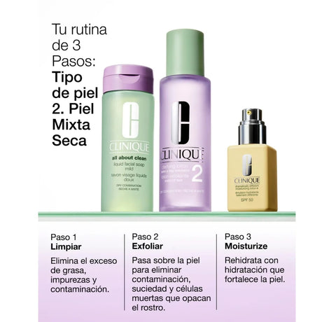 Pack Clinique 3 Pasos Para Pieles Mixtas Secas