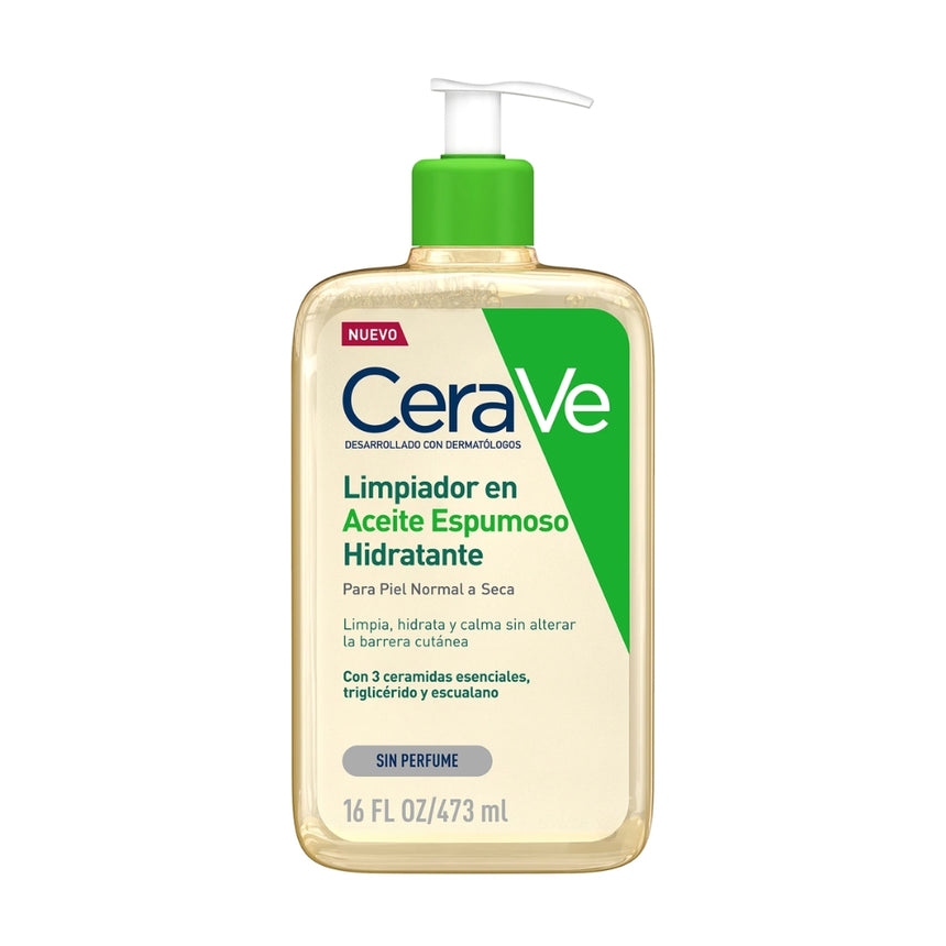 Aceite Limpiador Cerave Espumoso Hidratante 473ml