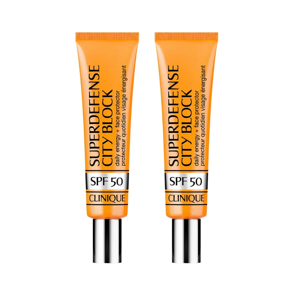 Set Protector solar Clinique Dúo Superdefense SPF 50 40 ml