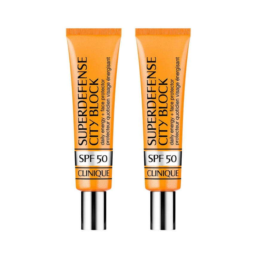 Set Protector solar Clinique Dúo Superdefense SPF 50 40 ml