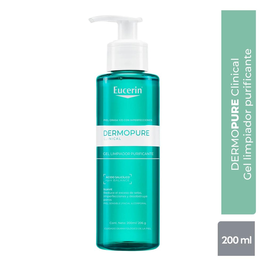 Gel Limpiador Purificante Eucerin Dermopure Clinical 200 ml
