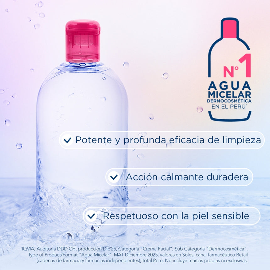 Agua Micelar Bioderma Sensibio H2O Desmaquillante 500 ml