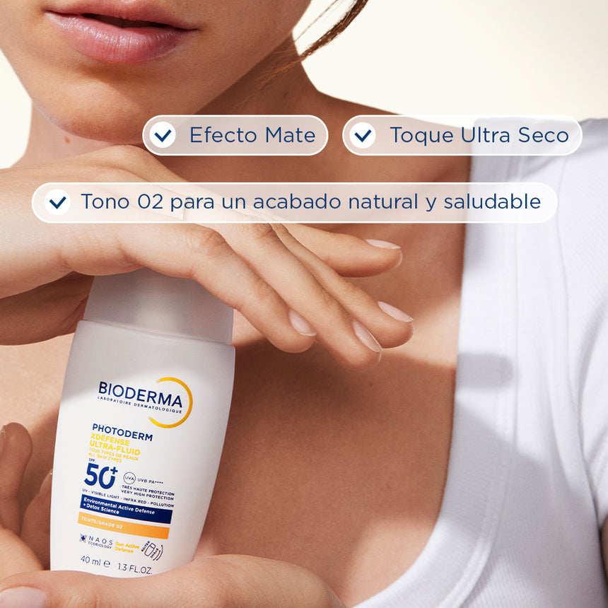 Fotoprotector Tono 02 Bioderma Xdefense Color SPF 50+ 40 ml