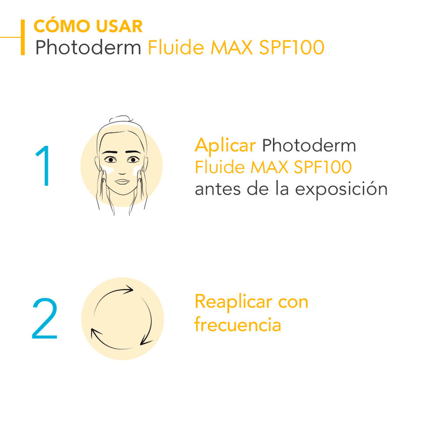 Fotoprotector Tono Light Bioderma Photoderm Max Fluide SPF 100 40 ml