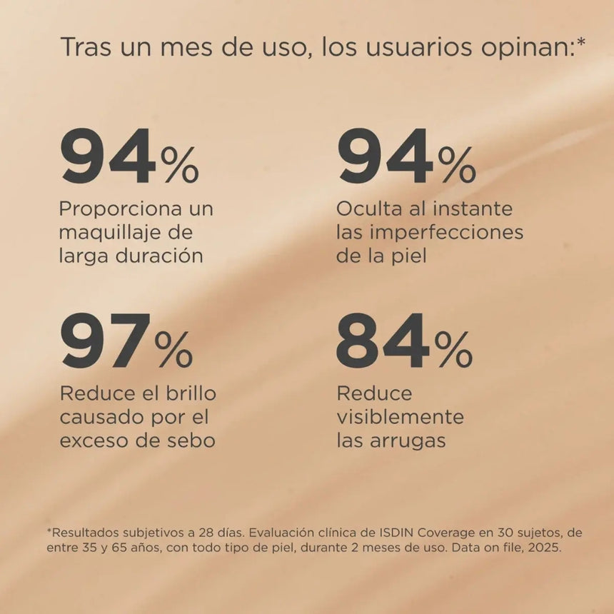 Base de maquillaje ISDIN Coverage SPF 50+ Pearl 30 g