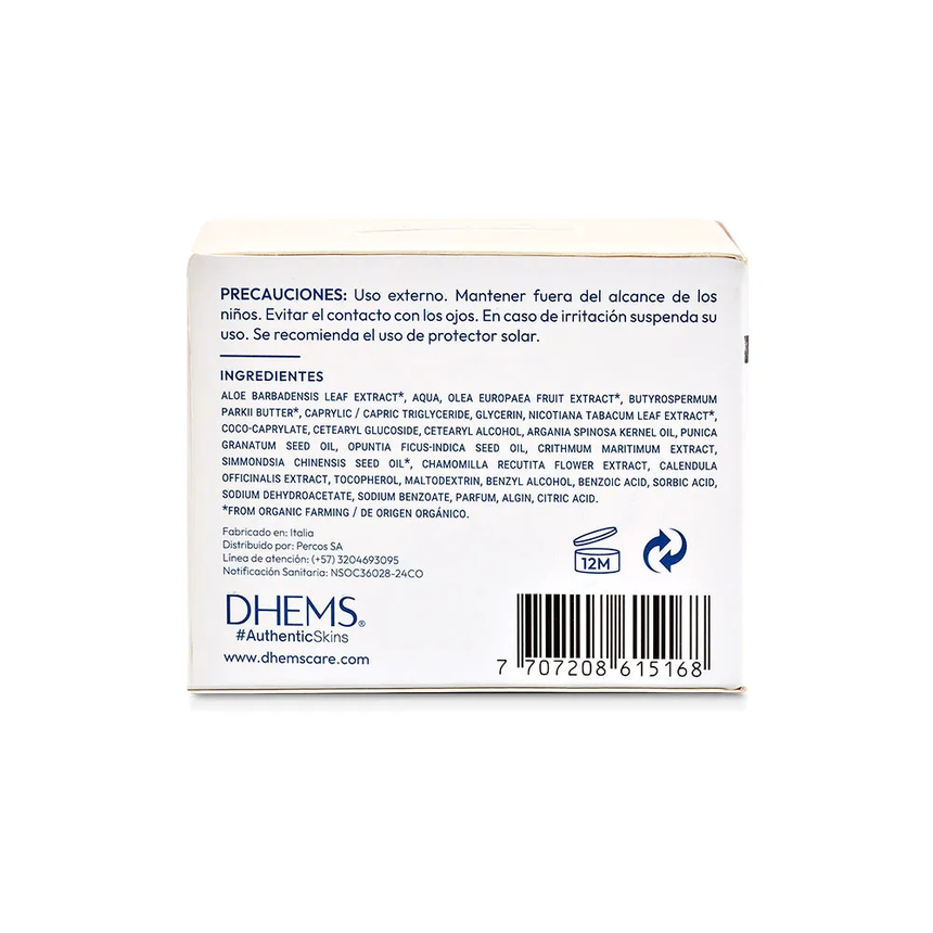Crema Dhems Hidratante Orgánica 50 ml