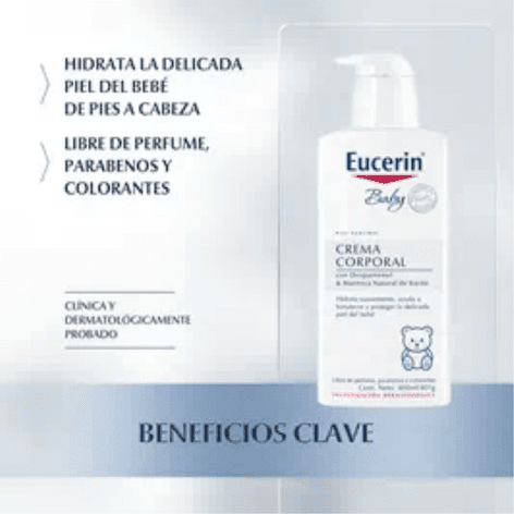 Eucerin Baby Crema Corporal Pump 400 ml.