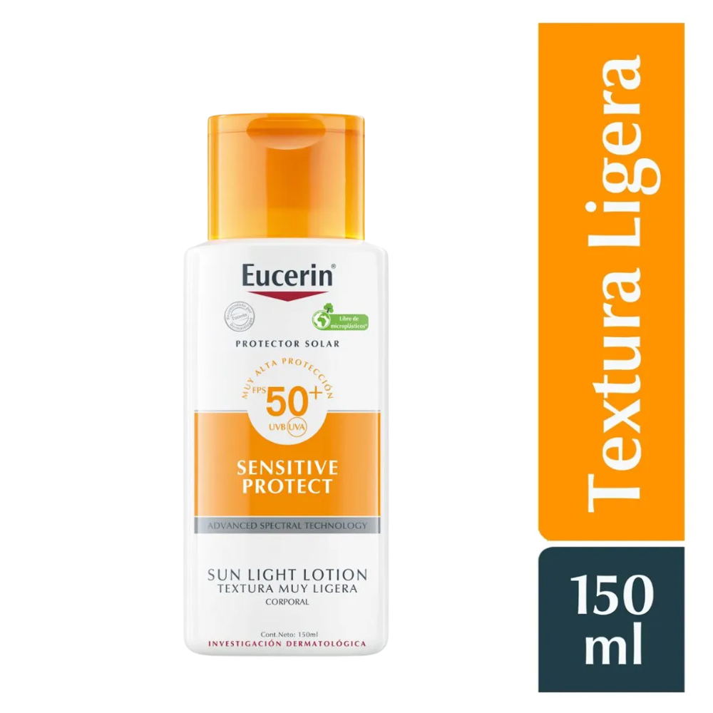 Eucerin Sun Loción Textura Muy Ligera FPS50  150 ml.