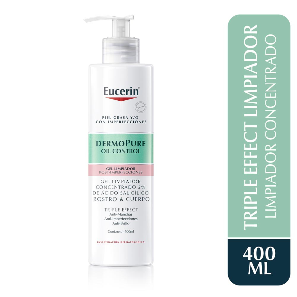 Eucerin Dermopure Gel Limpiador Concentrado Triple Efecto