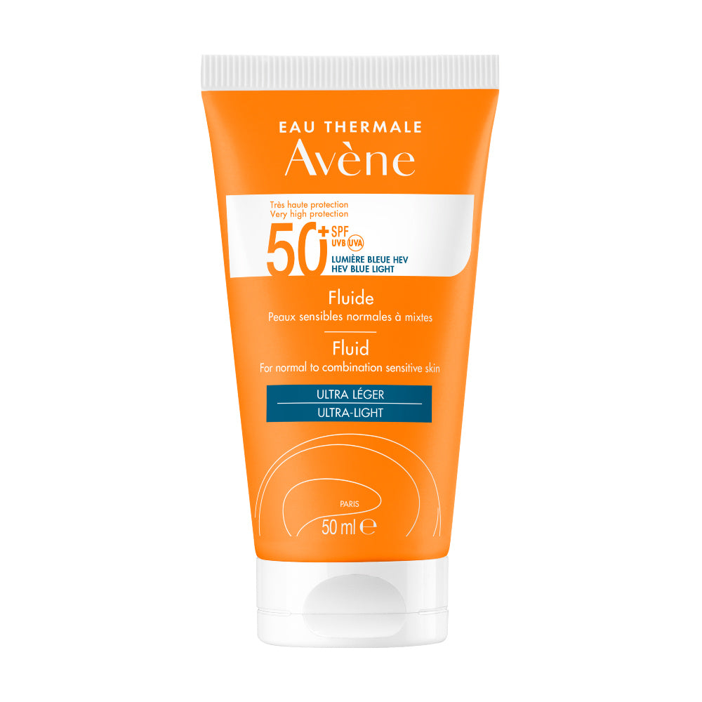 Fotoprotector Avène Solar Fluido Ultraligero SPF 50+ 50 ml