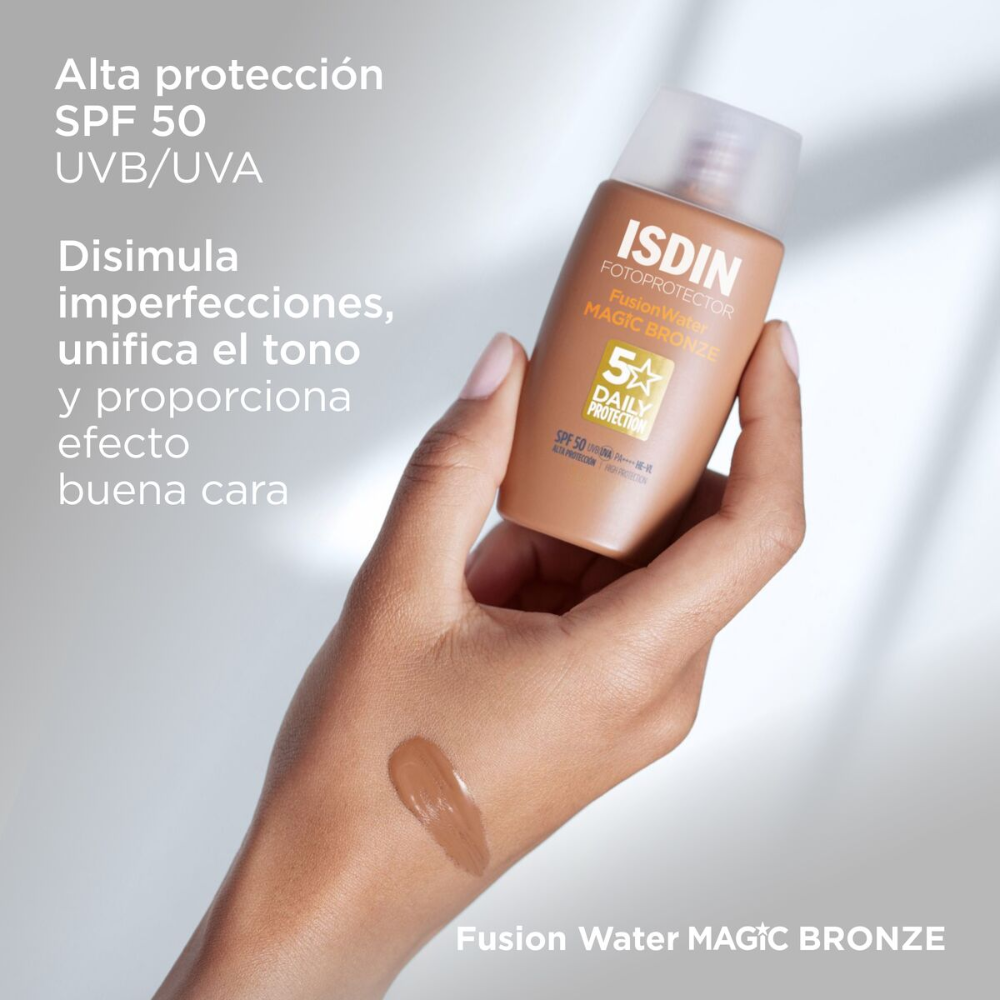 Fotoprotector Isdin Fusion Water Magic Color Bronze SPF 50 50 ml