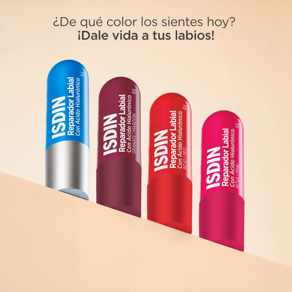 Bálsamo Labial Isdin Reparador Color Rosa 4 g