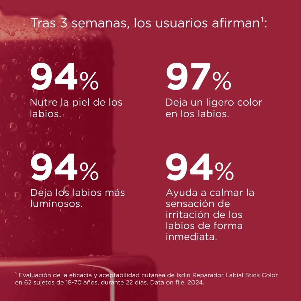 Bálsamo Labial Isdin Reparador Color Granate 4 g