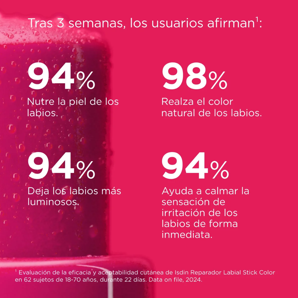 Bálsamo Labial Isdin Reparador Color Rosa 4 g