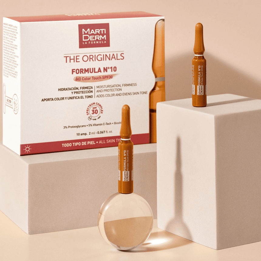 Martiderm Fórmula N°10 HD Color Touch SPF30 Ampollas x 2ml.