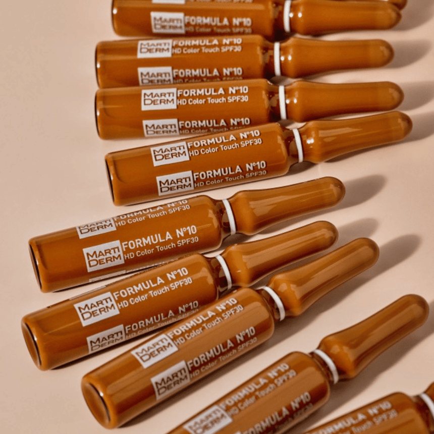 Martiderm Fórmula N°10 HD Color Touch SPF30 Ampollas x 2ml.
