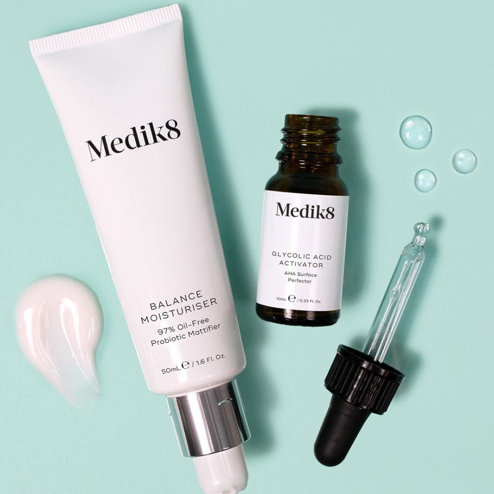 Medik8 Balance Moisturiser & Glycolic Acid 50 ml.