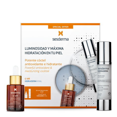 Sesderma Pack Luminosidad Y Máxima Hidratación: C-vit Serum + Hidrader 