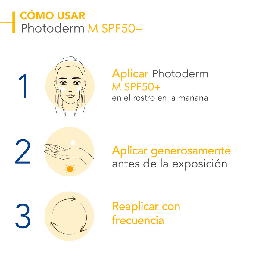 Fotoprotector Tono Doree Bioderma Photoderm M SPF 50+ Color 40 ml