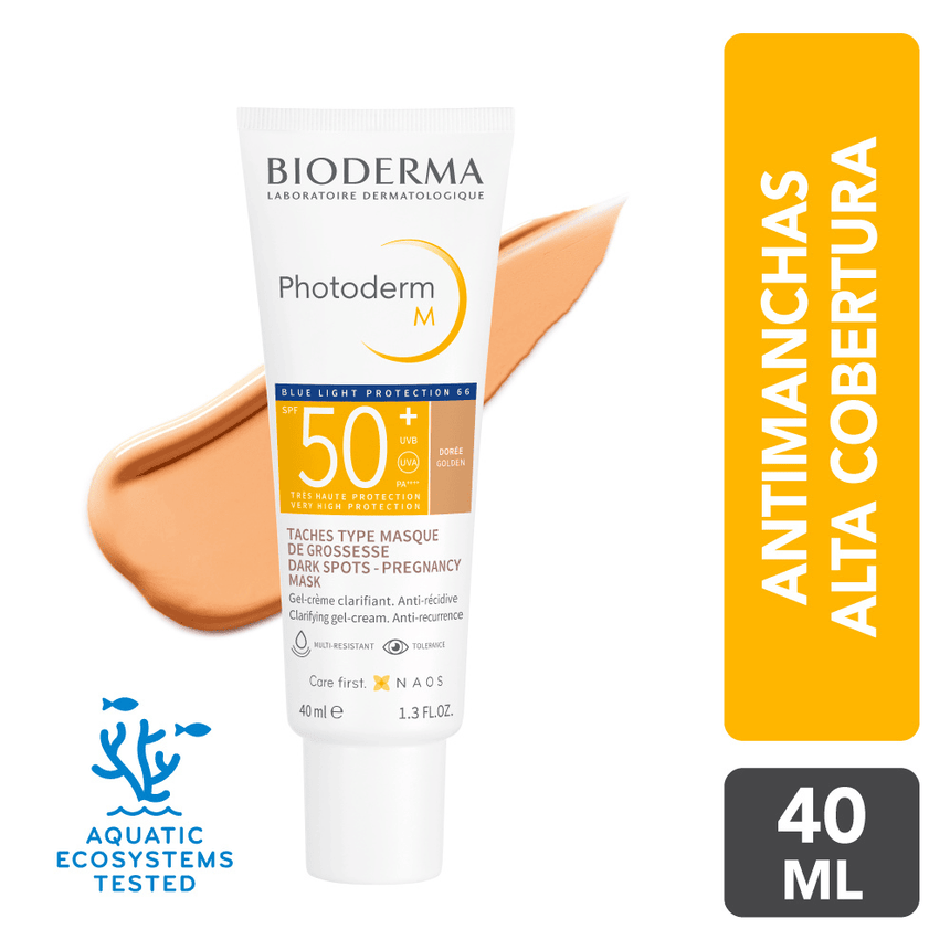 Fotoprotector Tono Doree Bioderma Photoderm M SPF 50+ Color 40 ml
