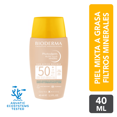Bioderma Photoderm Nude Touch Mineral SPF50+ 40ml.