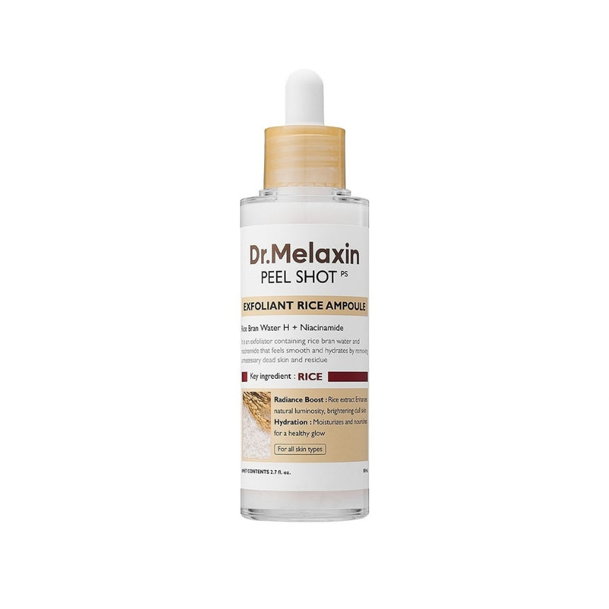 Sérum Dr Melaxin Peel Shot Exfoliating White Rice Ampoule Exfoliante 80 ml