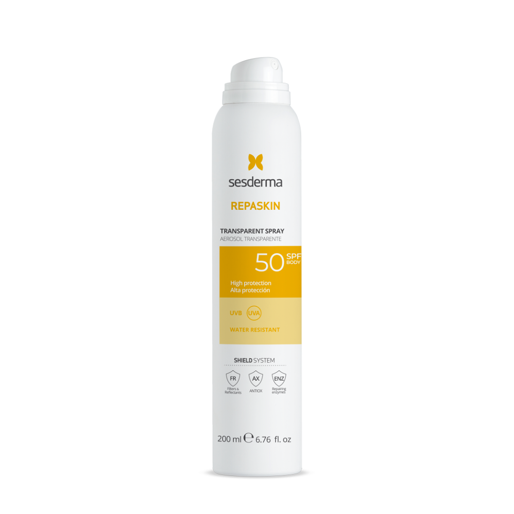 Sesderma Repaskin Aerosol Transparente SPF50 200 ml.