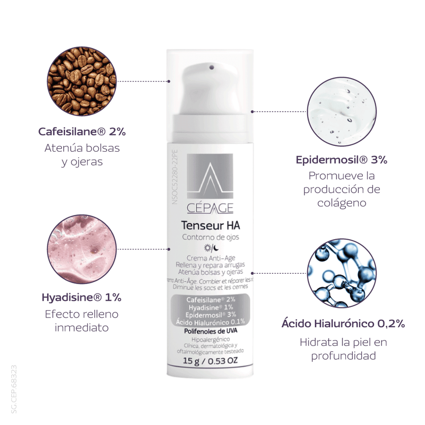 Cépage Tenseur HA Contorno de ojos 15 gr.