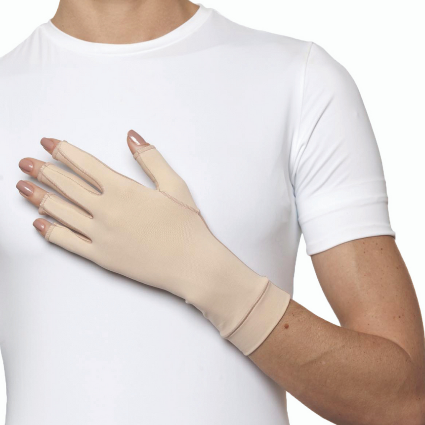 UV Line Guantes Dedos Largos Beige
