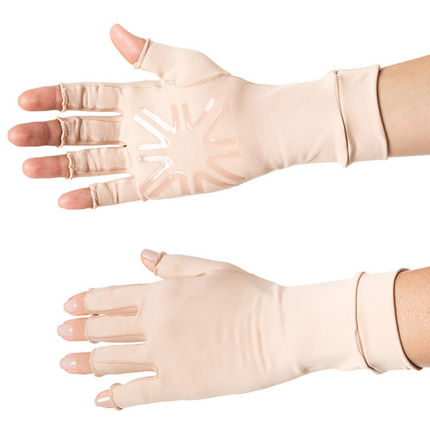 UV Line Guantes Dedos Largos Beige
