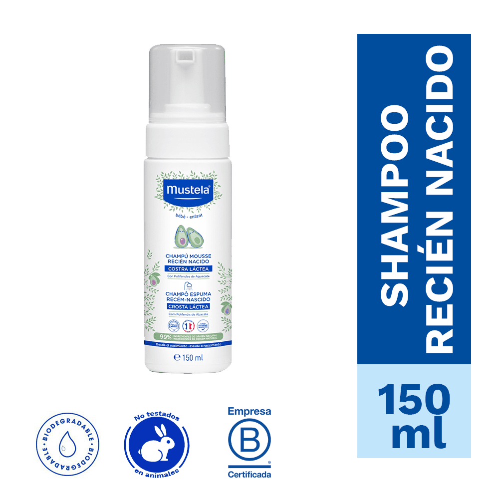 Mustela Shampoo Mousse Para Recién Nacido 150 ml.